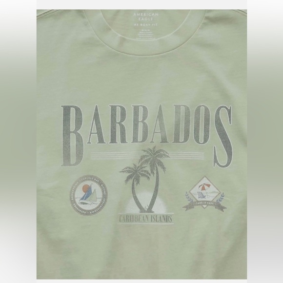 NWT AE Barbados Graphic Men's T-Shirt - Picture 14 of 15